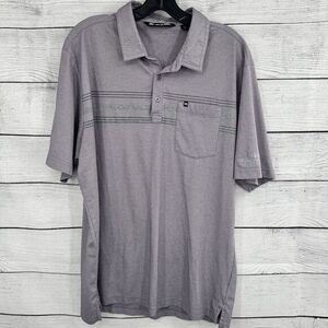 Travis Mathew Men's XL Golf Polo Shirt Lavender‎ Pocket Casual Performance